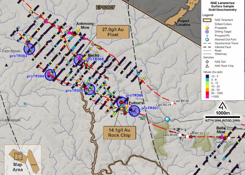 New Age Exploration completes maiden RC drilling at Lammerlaw