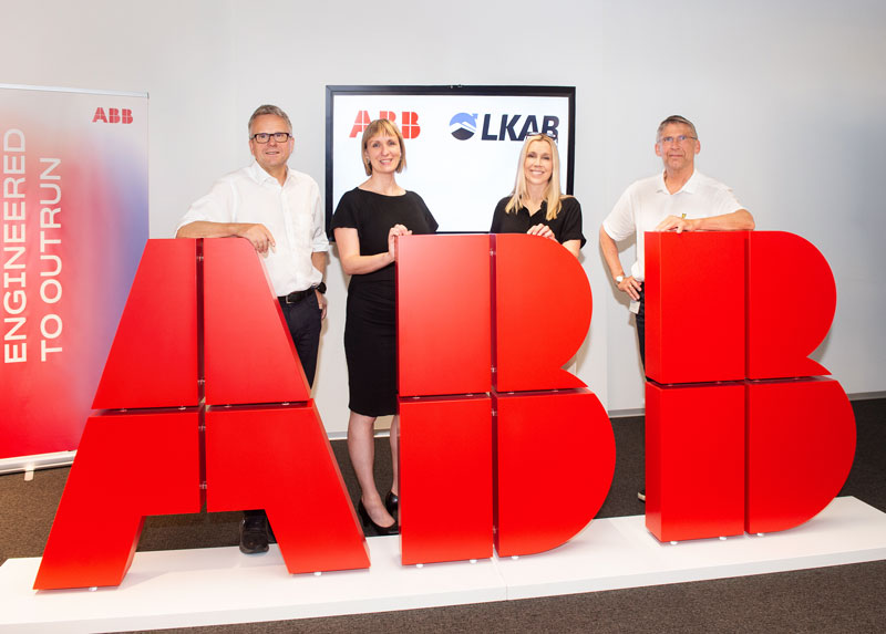Meeting-in-Switzerland-(from-left)-were-Peter-Terwiesch-and-Vedrana-Spudic-from-ABB,-and-Jenny-Greberg-and-Jan-Moström-from-LKAB.-Image-ABB